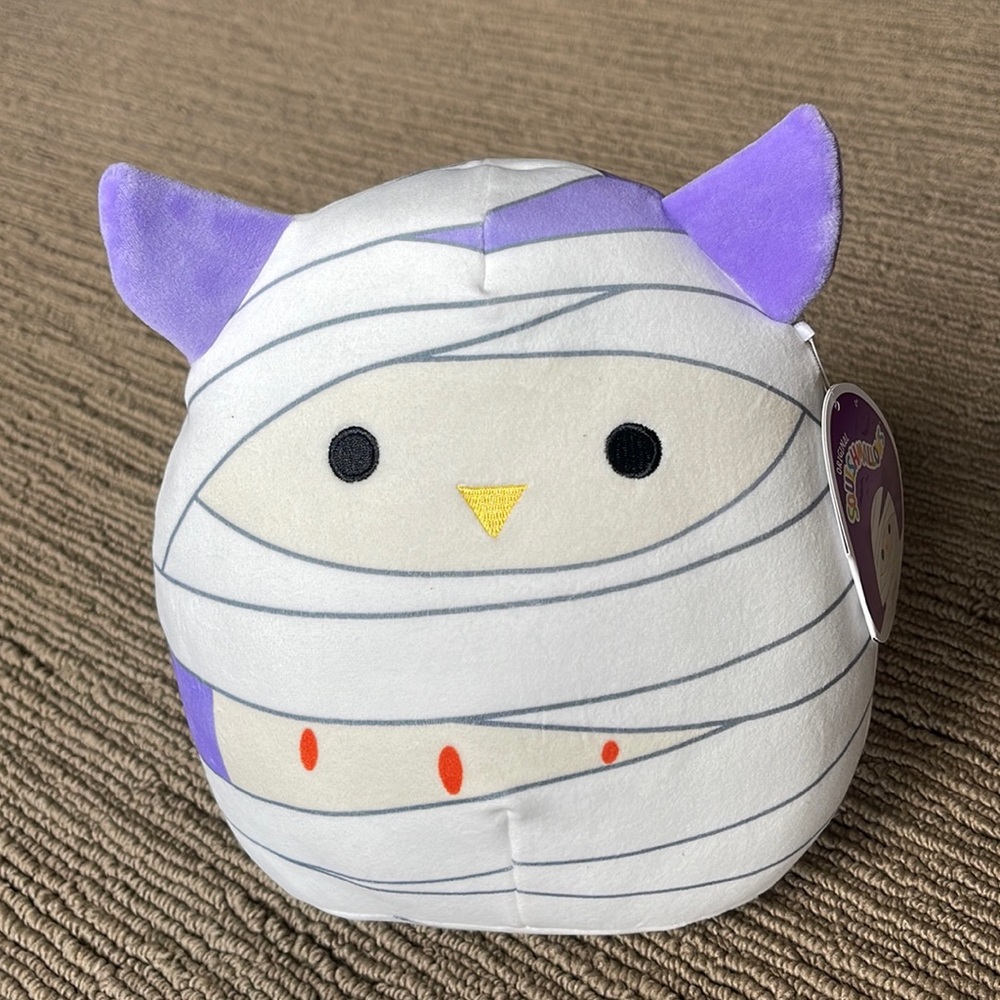 SQUISHMALLOW OFFICIAL KELLYTOY HALLOWEEN HOLLY THE OWL. NEW WITH TAGS